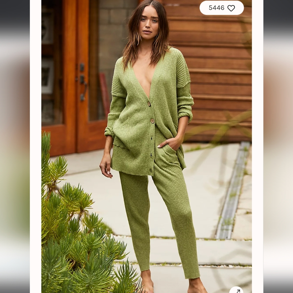 FP Beach Maiya Sweater Set Green